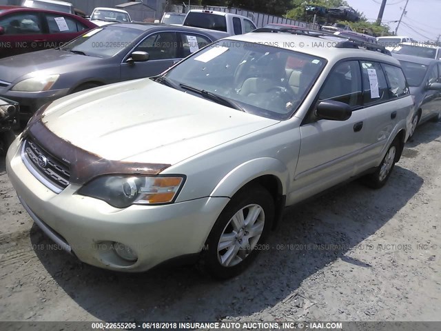 4S4BP61C757327702 - 2005 SUBARU LEGACY OUTBACK 2.5I GOLD photo 2