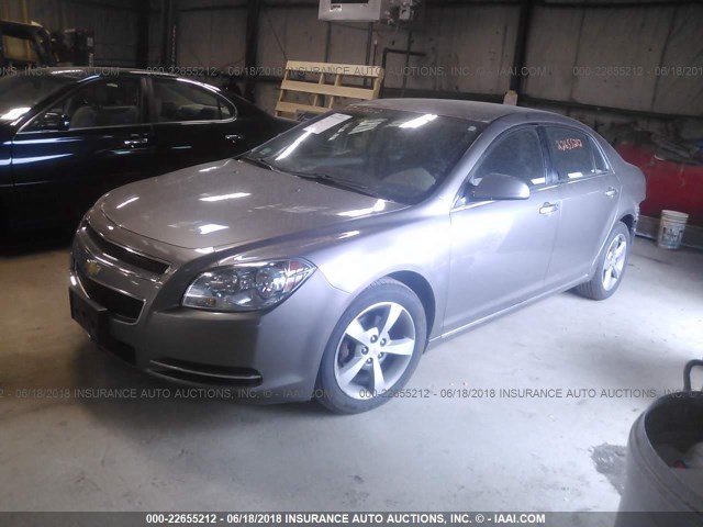 1G1ZC5E14BF177799 - 2011 CHEVROLET MALIBU 1LT 灰色 照片 2