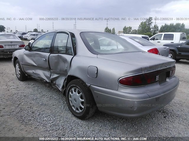 2G4WS52MXX1613514 - 1999 BUICK CENTURY CUSTOM GRAY photo 3