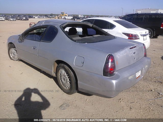 2G1WW12E229299211 - 2002 CHEVROLET MONTE CARLO LS 银色 照片 3