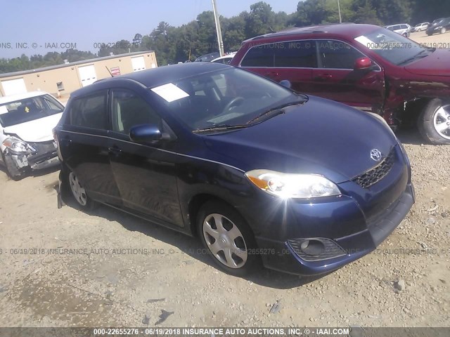 2T1KU40E69C174870 - 2009 TOYOTA COROLLA MATRIX  BLUE photo 1