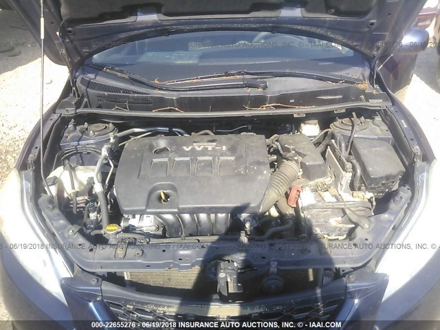 2T1KU40E69C174870 - 2009 TOYOTA COROLLA MATRIX  BLUE photo 10