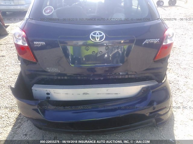 2T1KU40E69C174870 - 2009 TOYOTA COROLLA MATRIX  BLUE photo 6