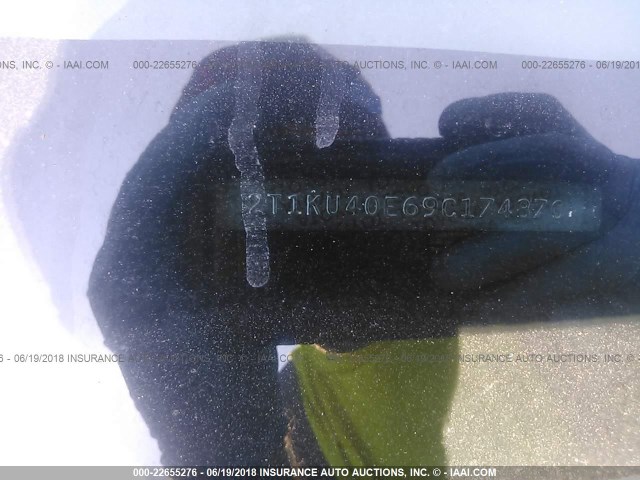 2T1KU40E69C174870 - 2009 TOYOTA COROLLA MATRIX  BLUE photo 9