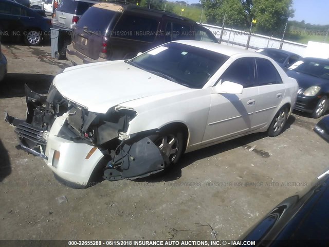 1G6DM577840190547 - 2004 CADILLAC CTS WHITE photo 2