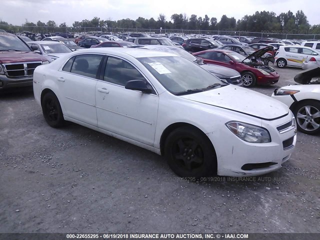 1G1ZB5E09CF180225 - 2012 CHEVROLET MALIBU LS WHITE photo 1
