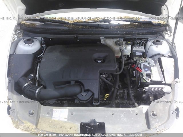 1G1ZB5E09CF180225 - 2012 CHEVROLET MALIBU LS WHITE photo 10