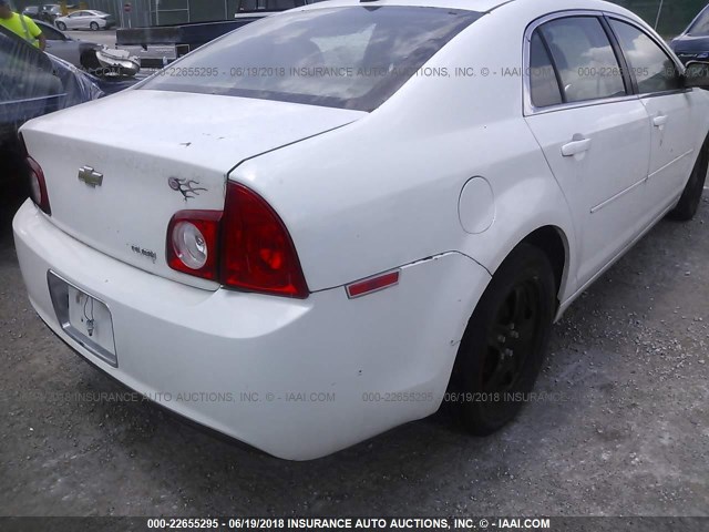 1G1ZB5E09CF180225 - 2012 CHEVROLET MALIBU LS WHITE photo 6
