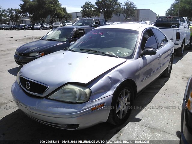 1MEFM50U02A650568 - 2002 MERCURY SABLE GS/GS PLUS SILVER photo 2