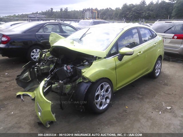 3FADP4CJ8CM117096 - 2012 FORD FIESTA SEL GREEN photo 2