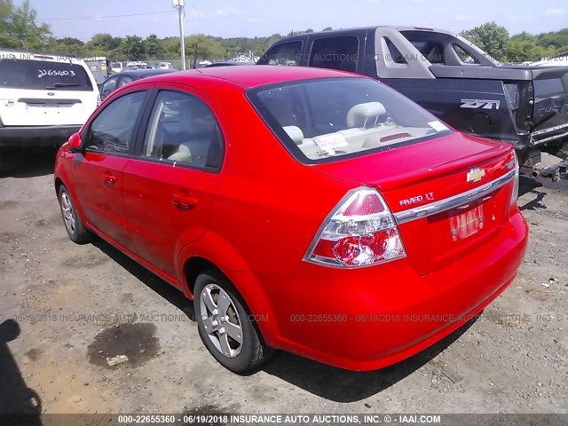 KL1TD5DE2AB090723 - 2010 CHEVROLET AVEO LS/LT 红色 照片 3