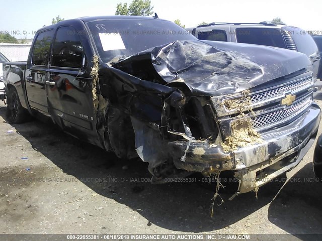 2GCEC13C771704624 - 2007 CHEVROLET SILVERADO C1500 CREW CAB BLACK photo 6