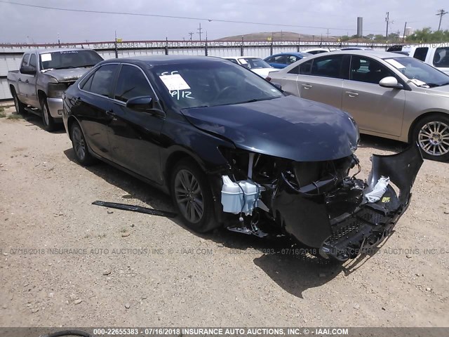 4T1BF1FK2GU135176 - 2016 TOYOTA CAMRY LE/XLE/SE/XSE BLACK photo 1
