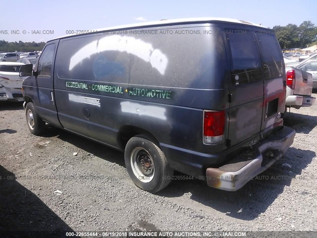 1FTFE24L5VHA69366 - 1997 FORD ECONOLINE E250 VAN Navy photo 3