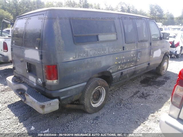 1FTFE24L5VHA69366 - 1997 FORD ECONOLINE E250 VAN Navy photo 4