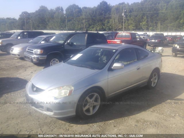 JH4DC54874S008286 - 2004 ACURA RSX SILVER photo 2