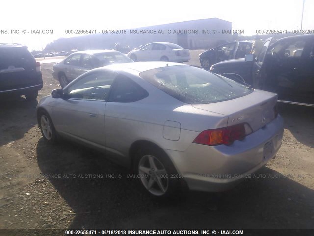 JH4DC54874S008286 - 2004 ACURA RSX SILVER photo 3