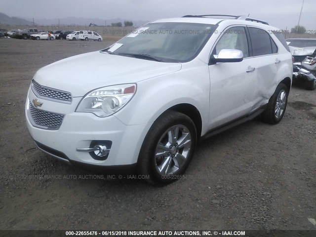 2GNFLFE37D6414257 - 2013 CHEVROLET EQUINOX LTZ WHITE photo 2