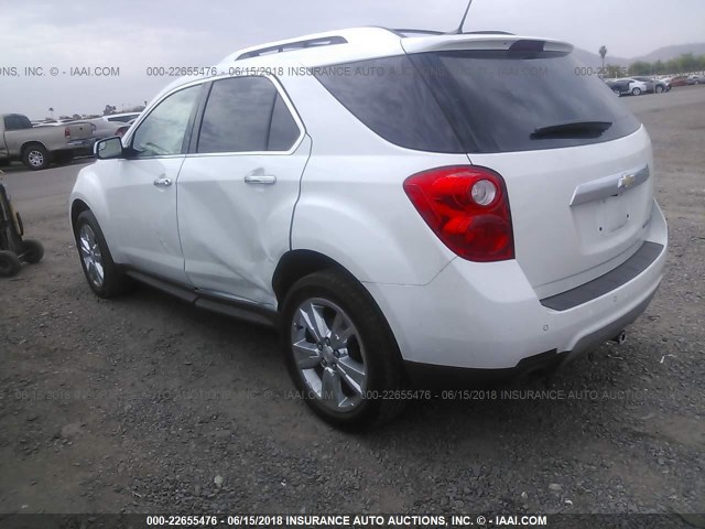 2GNFLFE37D6414257 - 2013 CHEVROLET EQUINOX LTZ WHITE photo 3