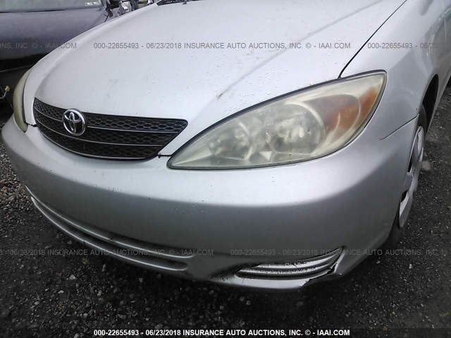 JTDBE32K830235258 - 2003 TOYOTA CAMRY LE/XLE SILVER photo 6