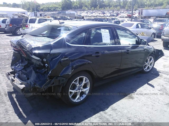 1FADP3J27DL378521 - 2013 FORD FOCUS TITANIUM BLACK photo 4