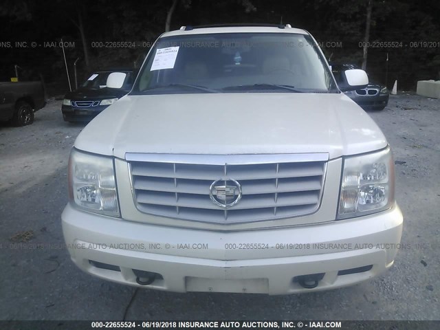 1GYEK63N74R118522 - 2004 CADILLAC ESCALADE LUXURY WHITE photo 6