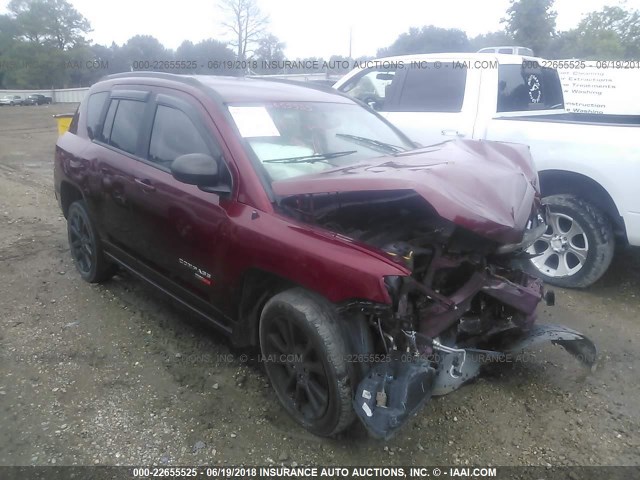 1C4NJCEB1CD715977 - 2012 JEEP COMPASS LATITUDE 红色 照片 1