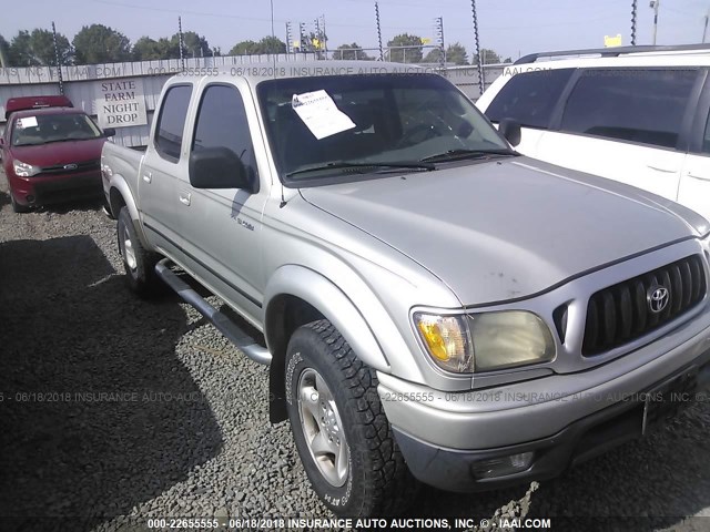 5TEGN92N34Z387503 - 2004 TOYOTA TACOMA DOUBLE CAB PRERUNNER SILVER photo 1