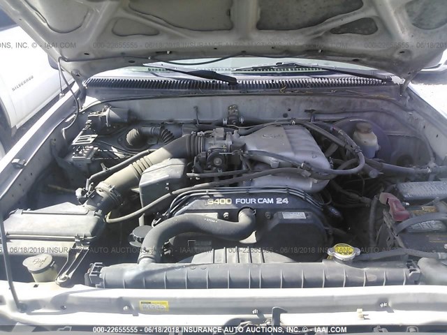 5TEGN92N34Z387503 - 2004 TOYOTA TACOMA DOUBLE CAB PRERUNNER SILVER photo 10