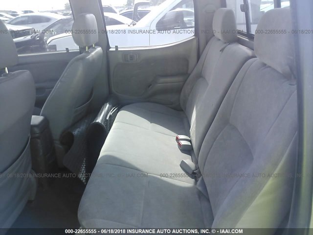 5TEGN92N34Z387503 - 2004 TOYOTA TACOMA DOUBLE CAB PRERUNNER SILVER photo 8