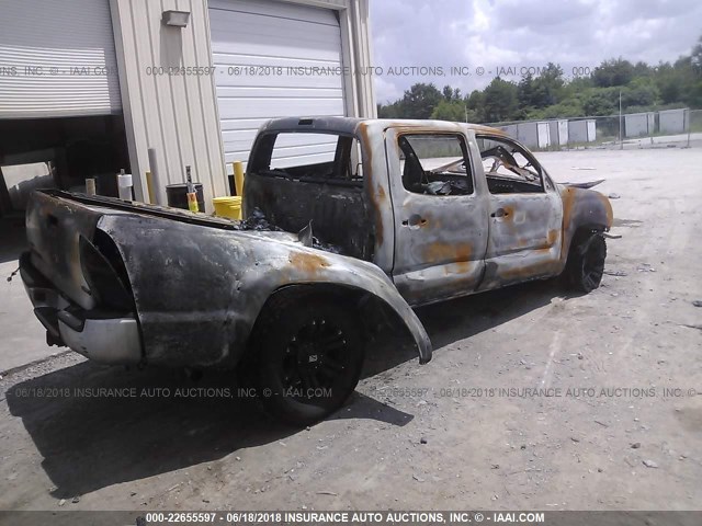 5TELU42N26Z189745 - 2006 TOYOTA TACOMA DOUBLE CAB თეთრი ფოტო 4