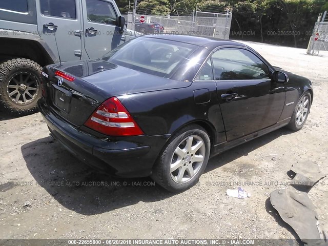 WDBKK49F33F294205 - 2003 MERCEDES-BENZ SLK 230 KOMPRESSOR BLACK photo 4