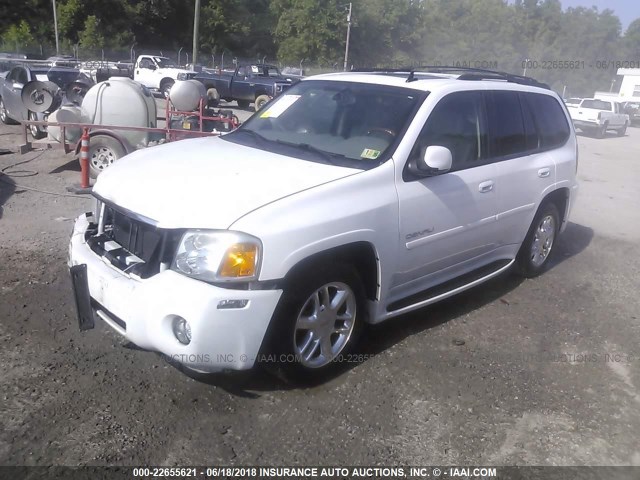 1GKET63M572223748 - 2007 GMC ENVOY DENALI WHITE photo 2