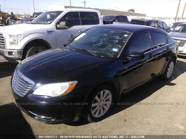 1C3CCBBB9CN300632 - 2012 CHRYSLER 200 TOURING Dark Blue photo 2