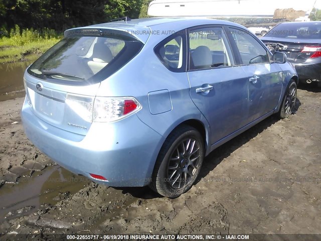 JF1GH6A62BH808695 - 2011 SUBARU IMPREZA 2.5I BLUE photo 4