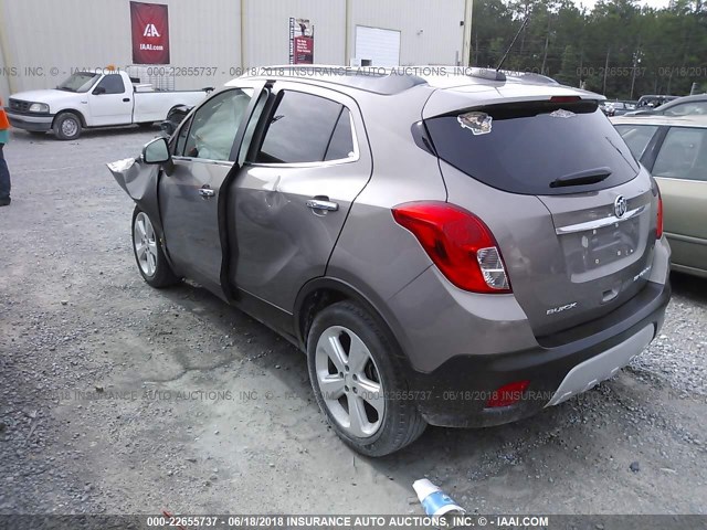 KL4CJCSB7FB122811 - 2015 BUICK ENCORE GREEN photo 3