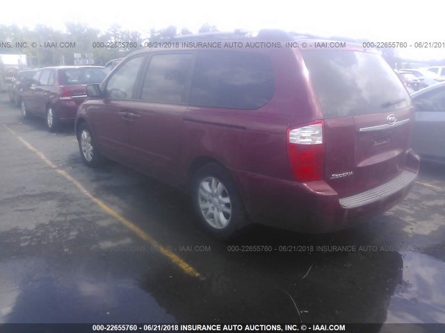 KNDMB233266029678 - 2006 KIA SEDONA EX/LX RED photo 3