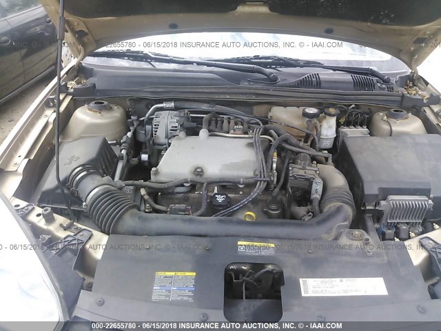 1G1ZT52854F111508 - 2004 CHEVROLET MALIBU LS TAN photo 10