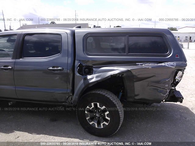 3TMCZ5AN4HM114375 - 2017 TOYOTA TACOMA DBL CAB/SR/TRDSPT/OR/PRO ნაცრისფერი ფოტო 6