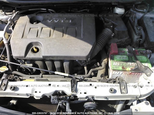 2T1KU40E19C087085 - 2009 TOYOTA COROLLA MATRIX  SILVER photo 10