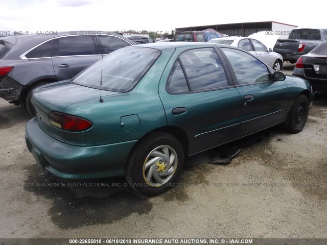 1G1JF5247V7335439 - 1997 CHEVROLET CAVALIER LS GREEN photo 4