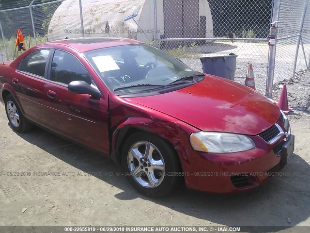 1B3EL46X64N322533 - 2004 DODGE STRATUS SXT RED photo 1