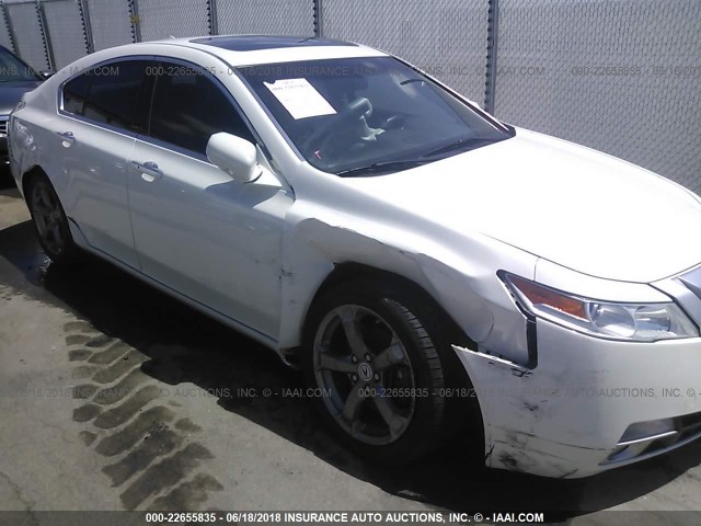 19UUA9F57AA006946 - 2010 ACURA TL WHITE photo 6