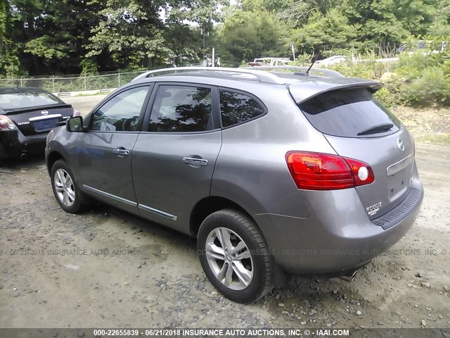 JN8AS5MV7DW636794 - 2013 NISSAN ROGUE S/SV GRAY photo 3