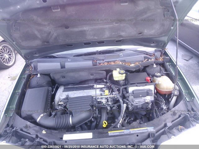 1G8AJ52F33Z109479 - 2003 SATURN ION LEVEL 2 GREEN photo 10