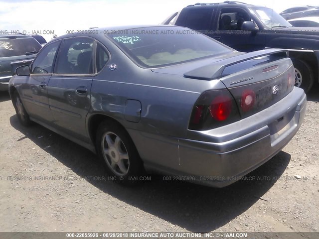 2G1WH52KX49400098 - 2004 CHEVROLET IMPALA LS GRAY photo 3