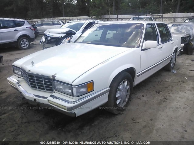 1G6CT53B2N4256805 - 1992 CADILLAC DEVILLE TOURING WHITE photo 2