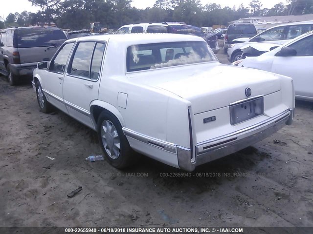 1G6CT53B2N4256805 - 1992 CADILLAC DEVILLE TOURING WHITE photo 3