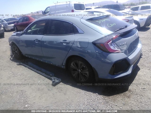 SHHFK7H59JU221045 - 2018 HONDA CIVIC EX GRAY photo 3