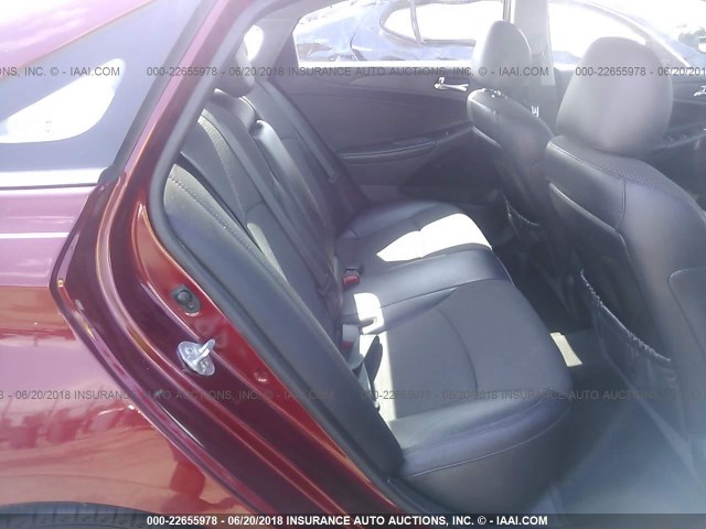 5NPEC4AB0CH394384 - 2012 HYUNDAI SONATA SE/LIMITED BURGUNDY photo 8